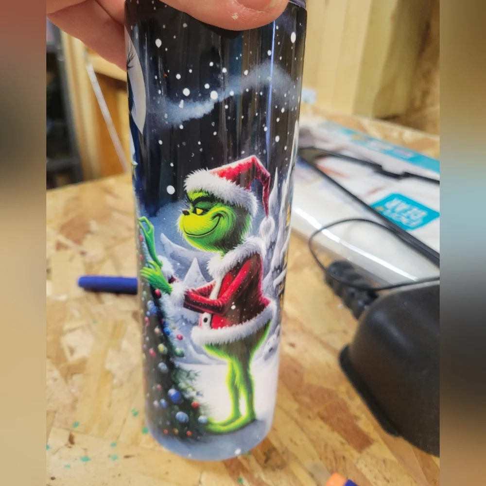 NEW Grinch Nightmare Before Christmas Tumbler‎ With Lid
